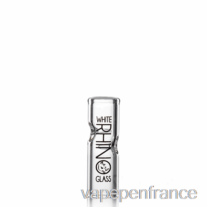 Pointes En Verre De Rhinocéros Blanc Pointe En Verre Ronde [xl] Stylo Vape